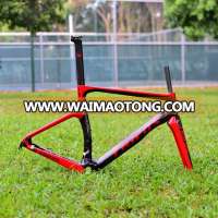 2019 Chinese carbon frame bike race speed bicycle frame 54cm 60cm disc brake thru axle12mm